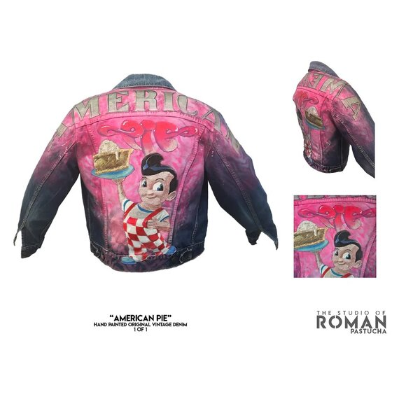 Hand Painted Vintage Denim Jacket